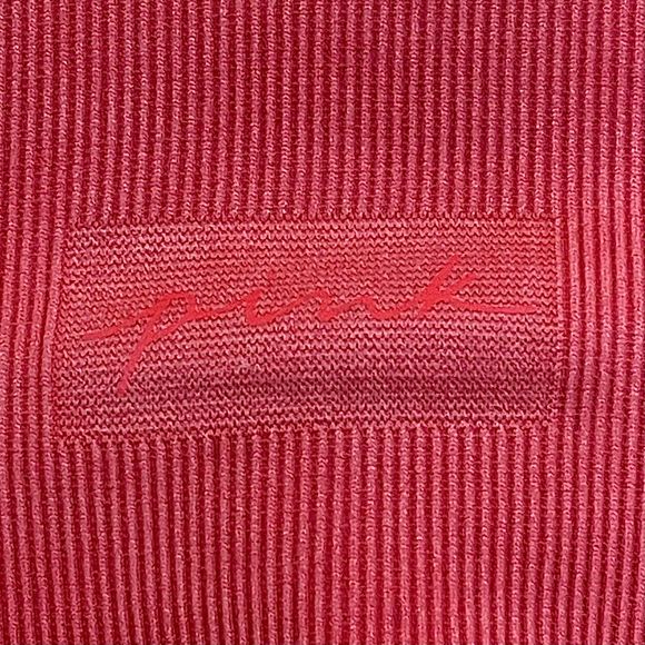 Victoria's Secret Pink Active Waffle Knit Jogger Pants Red Drawstring Waist M - Picture 8 of 8